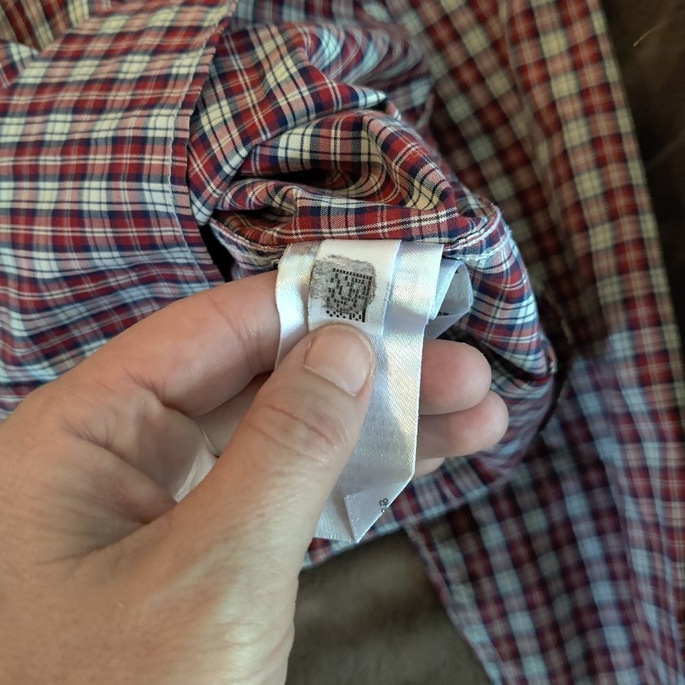 Ted Baker Button Down Plaid Euc Size 3 - image 3